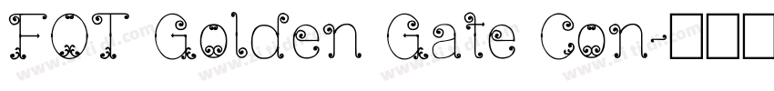 FOT Golden Gate Con字体转换
